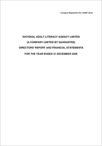 Cover: NALA Annual Audited Accounts Report 2009