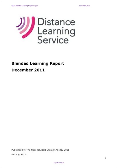 NALA Blended learning Project Report 2011