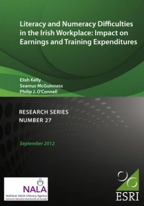 Literacy and numeracy difficulties in the Irish workplace - impact on earnings and training expenditure - research (2012)