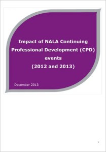 The impact of NALA CPD events 2012 2013