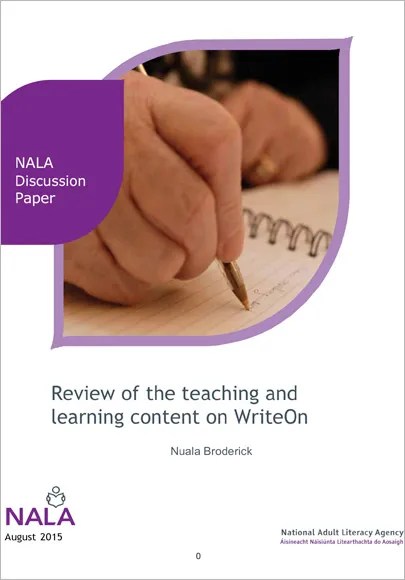 Review of teaching and learning content on writeon