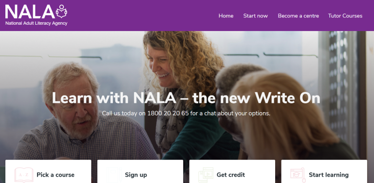 A screenshot image of learnwithnala