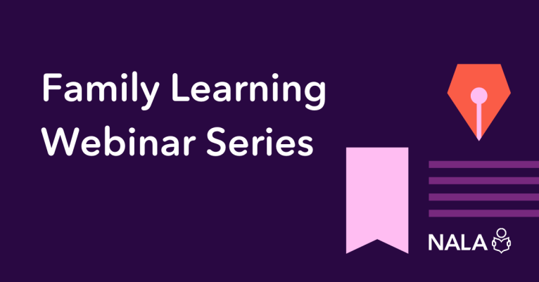 Family Learning Webinar Series - Banner