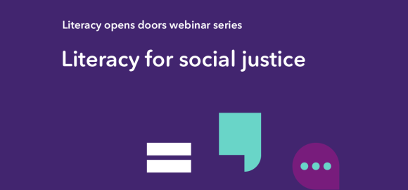 Online Event Cover: Literacy for social justice 1 November 2024