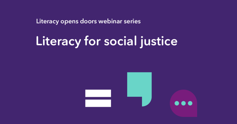 Online Event Cover: Literacy for social justice 1 November 2024