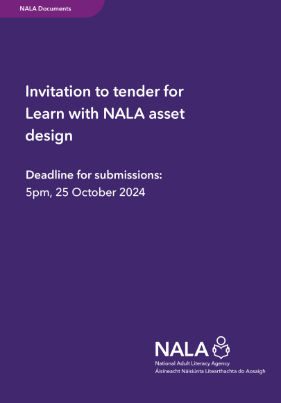 Invitation to tender Learn with NALA asset design