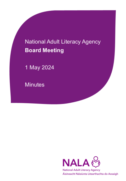 Minutes of the NALA Board Meeting 1 May 2024